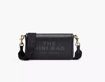 THE LEATHER MINI BAG BLACK